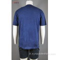 T-shirt manica corta in jersey in cotone da uomo